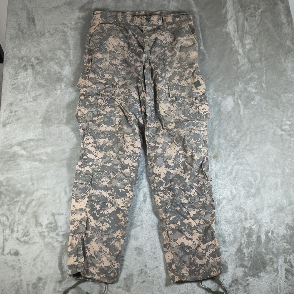 US Army ACU Cargo Pants Men Medium Regular Digital Camo FR Combat Utility Skater
